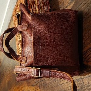 Portland Leather Goods Almost Perfect Mini Crossbody Tote,